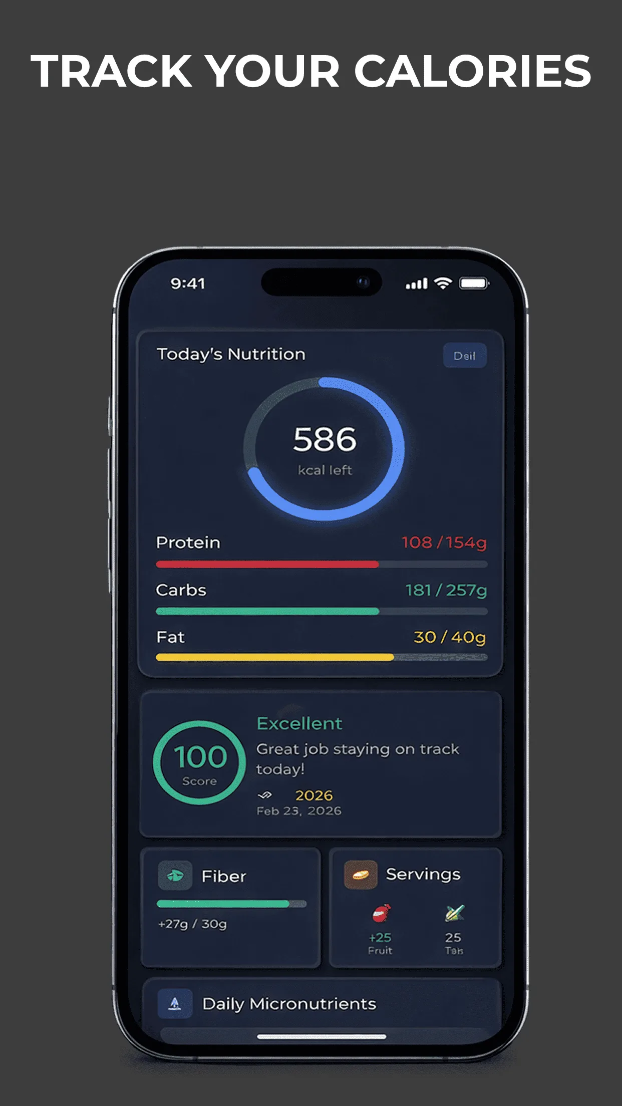 Fitonomy Calorie and Nutrition Tracker